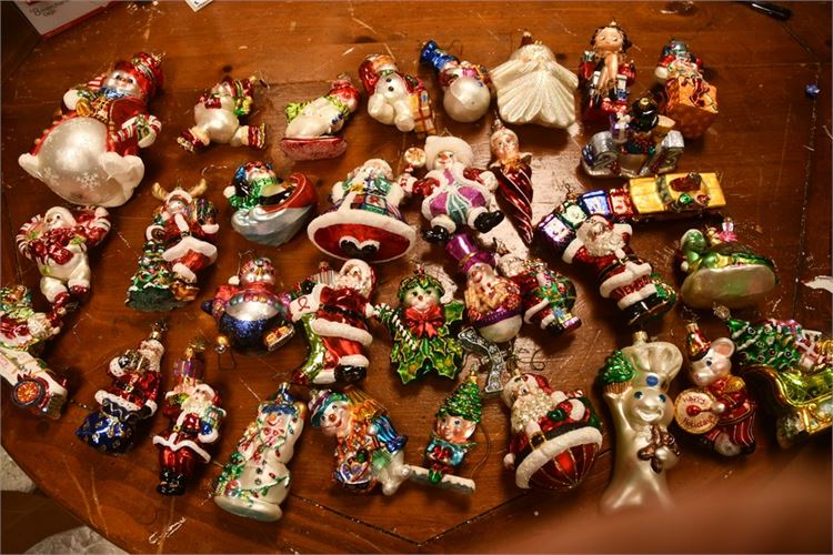 Group Christmas Ornaments Many Christopher Radko Ornaments