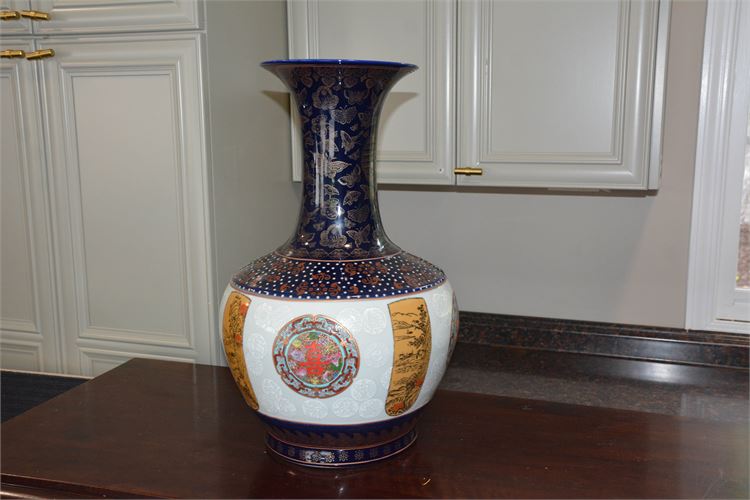 Asian Porcelain Bottle Form Vase