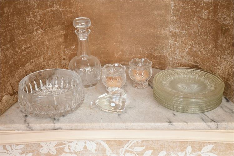 Group Vintage Glass Dishes