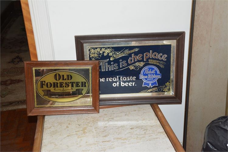 Two (2) Vintage Branded Wall Plaques