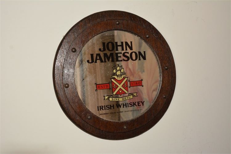 JOHN JAMESON  IRISH WHISKEY Porthole Wall Mirror