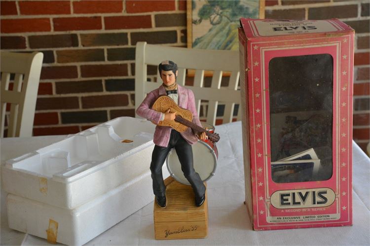 Elvis Presley Young Elvis 1955 McCormick Decanter Music Box