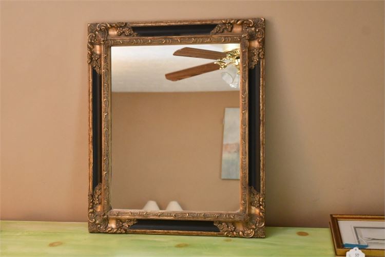 Painted and Gilt Wall Mirror