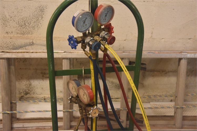 Dolley With Hoses and Gauges