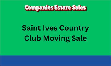 Saint Ives Country Club Moving Sale