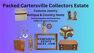 Complete Contents Cartersville Estate Country Collectables and Arts Crafts