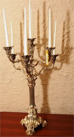 Antique Silver Plated Candelabra