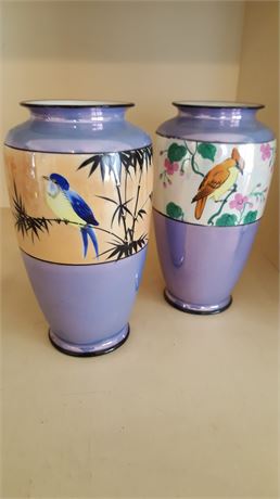 Pair of Japanese Lusterware Vases