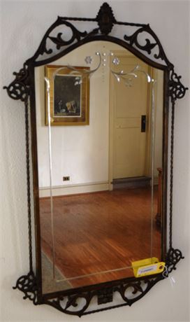 Wrought Iron Wall Mirror