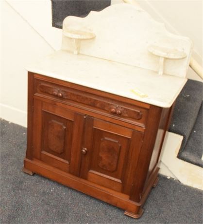 Marble Top Console with Storage