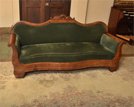 Green Upholstered Sofa