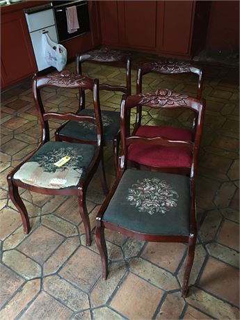 Four Mahogany Side Chairs