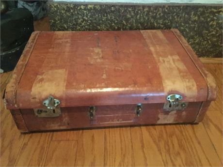 Vintage Leather Suitcase