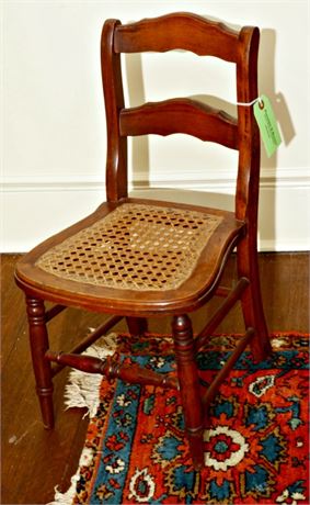 Child's Maple Cane Bottom Chair