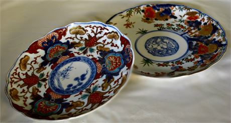 Pair of Japanese Imari Plates