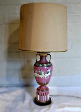 Paris Porcelain Urn Mounted as a Lamp