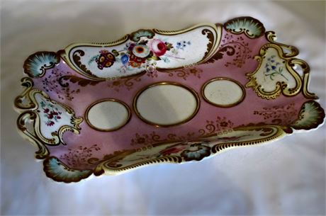 Antique Paris Porcelain Dresser Tray