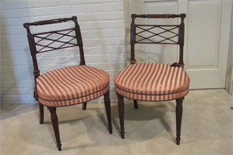 Pair of American Sheraton Side Chairs