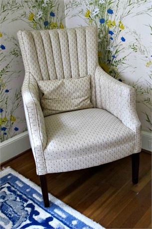 Patterned Upholstered Armchair