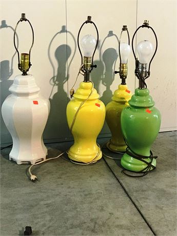 Four Decorative Lamps