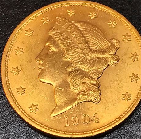 1904 Liberty Head 20 Dollar Gold Coin