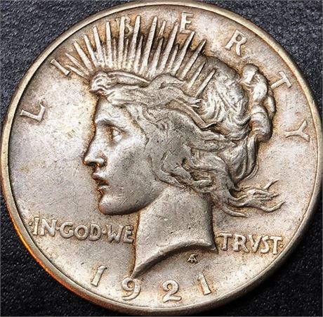 1921 Peace Silver Dollar