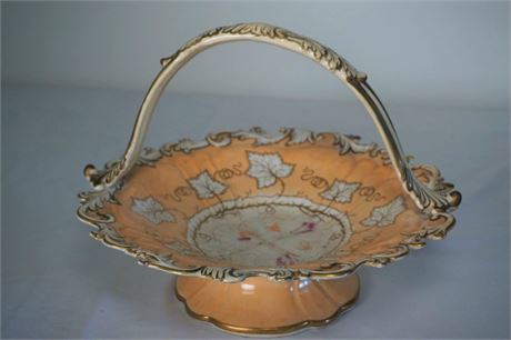 English Porcelain Cake Basket