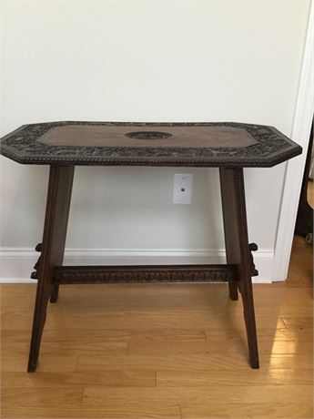 Carved Wooden Table