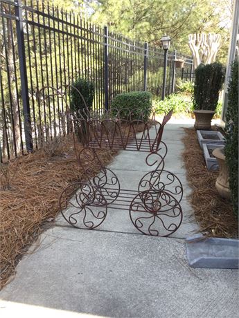 Outdoor iron cart