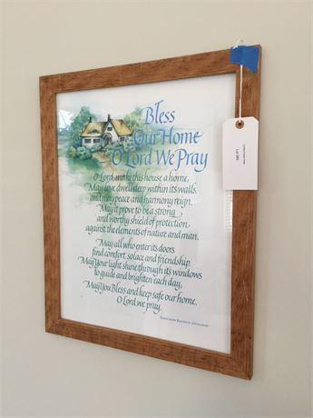 Framed poem