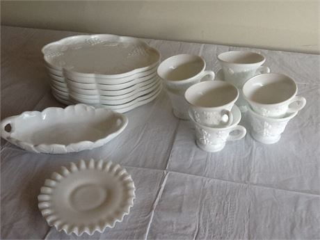 Lot of white china