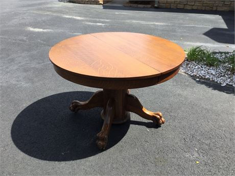 Antique claw foot table