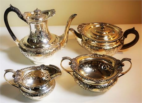 Lot 1: Four Piece Edwardian Coffee and Tea Service