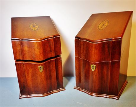 Lot 27. Pair of Mahogany Knife Boxes