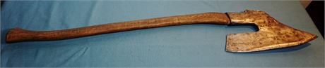 Lot 19. Wood and Iron Antique Battle Axe