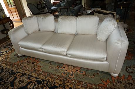 Lot 204. Hollywood Satin Silk Sofa