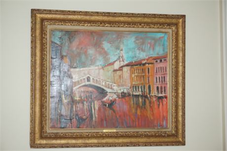 Lot 163. Gerard Lignon Oil on Canvas