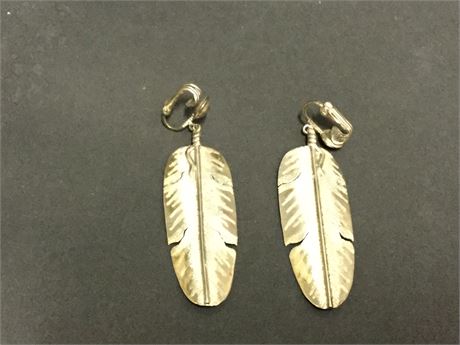 Lot 82. Pair of Sterling Silver Jett Jackson Earrings