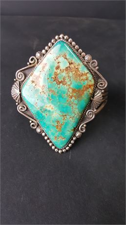 Lot. 4 Wwydell Billie Sterling Silver and Turquoise Cuff Bracelet