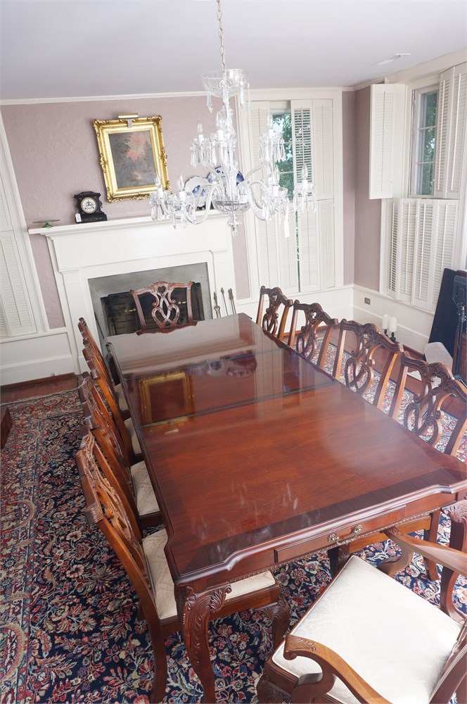 formal oval dining table