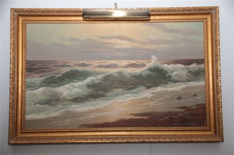 Lot 234.  Larson Lindahl Oil on Canvas