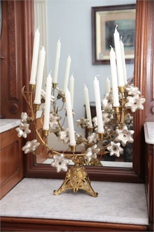 Lot 226. Brass Candelabra