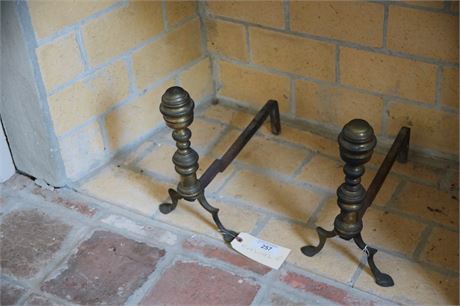 Lot 257. Pair of Andirons