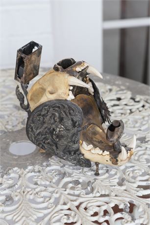 Lot 219. Thai Skull Sculpture