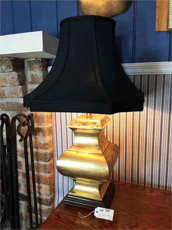 Lot 377.  Touch of Brass Table Lamp