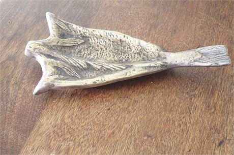 Lot 150. Bronze Spoon Rest with Fish Accents