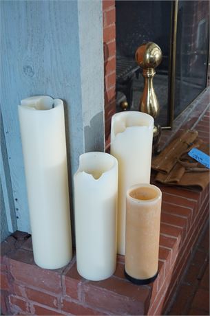 Lot 18: Tall Decorative Candles