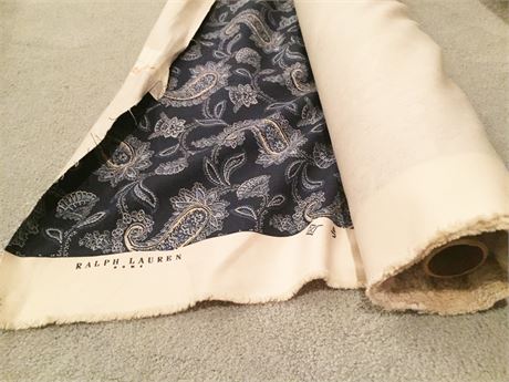 Lot 450. Bolt of RALPH LAUREN Paisley Fabric