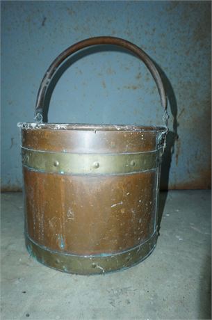 Lot 462. Copper and Brass Bucket