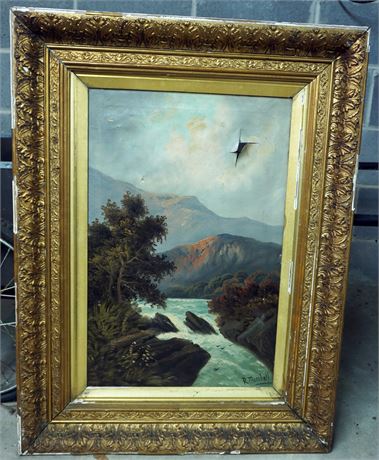 Lot 413. R. Marshall Oil on Canvas